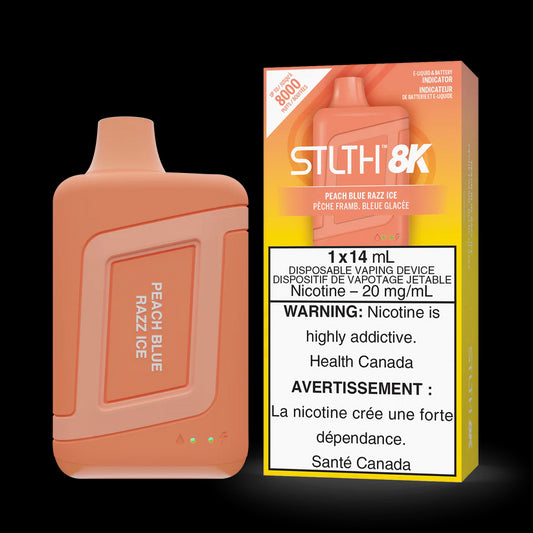 STLTH BOX 8K DISPOSABLE - PEACH BLUE RAZZ ICE | Buy Online | Best Vaping Experience | Long-Lasting Flavor & Performance