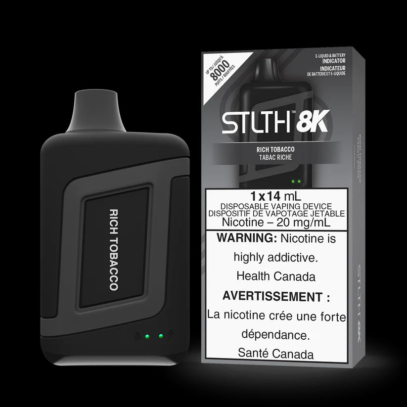 STLTH BOX 8K DISPOSABLE - RICH TOBACCO | Buy Online | Best Vaping Experience | Long-Lasting Flavor & Performance