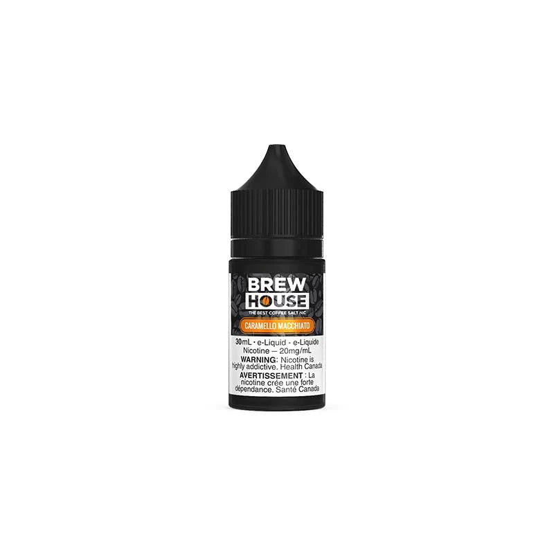 BREW HOUSE SALT E-LIQUID - CARAMELLO MACCHIATO | Buy Online | Best Vaping Experience | Long-Lasting Flavor & Performance