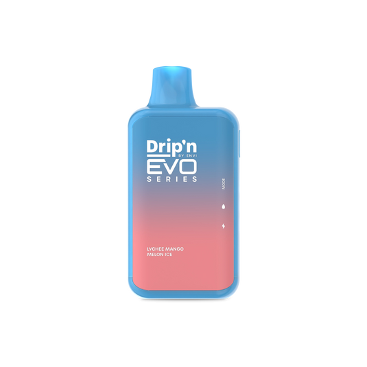 Drip'n by Envi EVO Series 28k Disposable - Lychee Mango Melon Ice | Buy Online | Best Vaping Experience | Long-Lasting Flavor & Performance