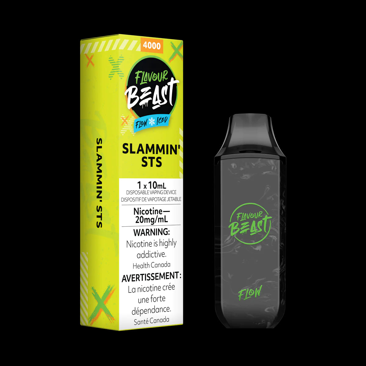FLAVOUR BEAST FLOW 4000 -SLAMMIN' STS (SOUR SNAP) | Buy Online | Best Vaping Experience | Long-Lasting Flavor & Performance