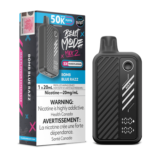 Flavour Beast Beast Mode Max 2 Disposable - Bomb Blue Razz Flavour Beast Beast Mode Max 2