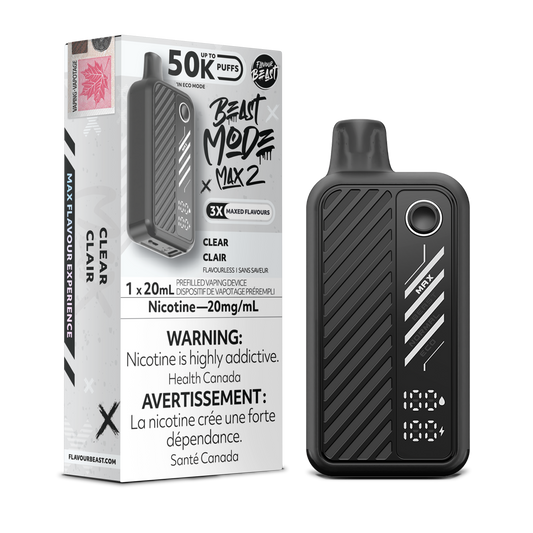 Flavour Beast Beast Mode Max 2 Disposable - Clear Flavour Beast Beast Mode Max 2