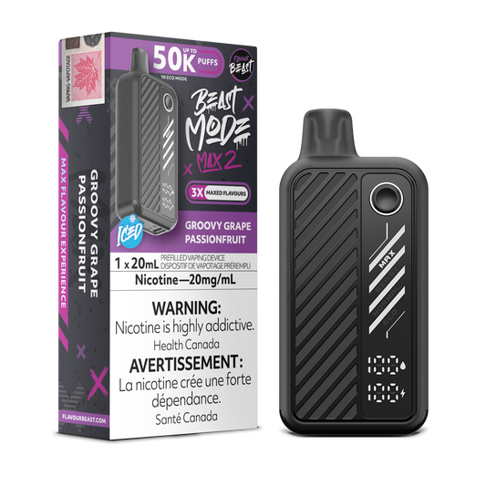 Flavour Beast Beast Mode Max 2 Disposable - Groovy Grape Passionfruit Flavour Beast Beast Mode Max 2