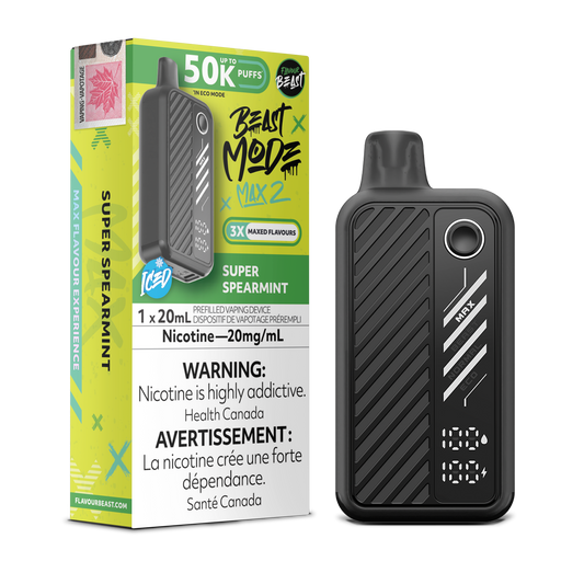 Flavour Beast Beast Mode Max 2 Disposable - Super Spearmint Flavour Beast Beast Mode Max 2
