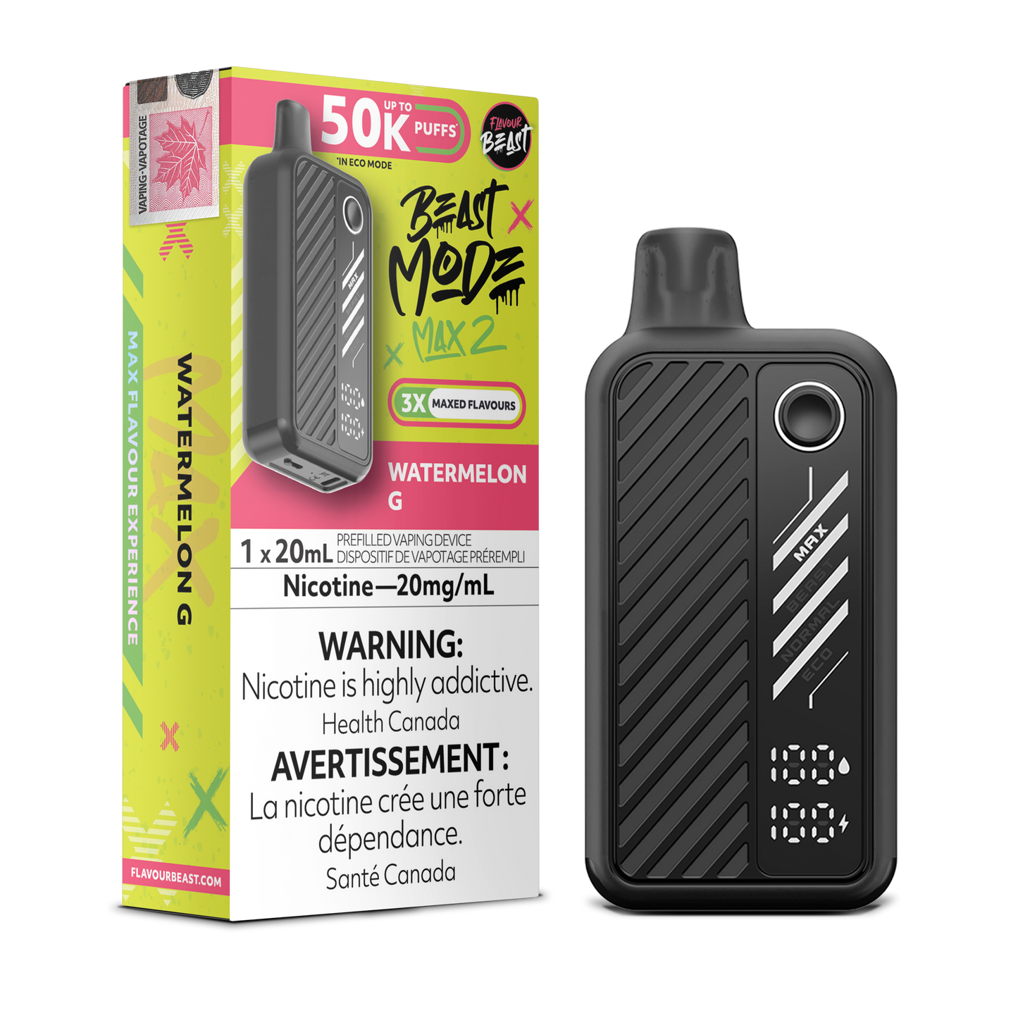 Flavour Beast Beast Mode Max 2 Jetable - Pastèque G