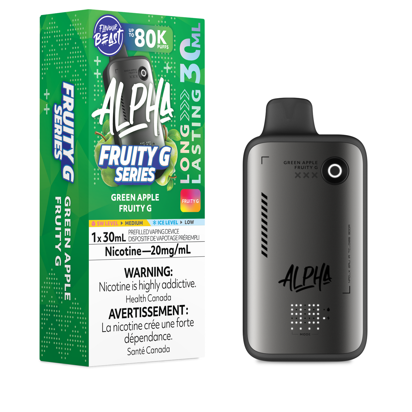 Flavour Beast Alpha 80k - Green Apple Fruity G