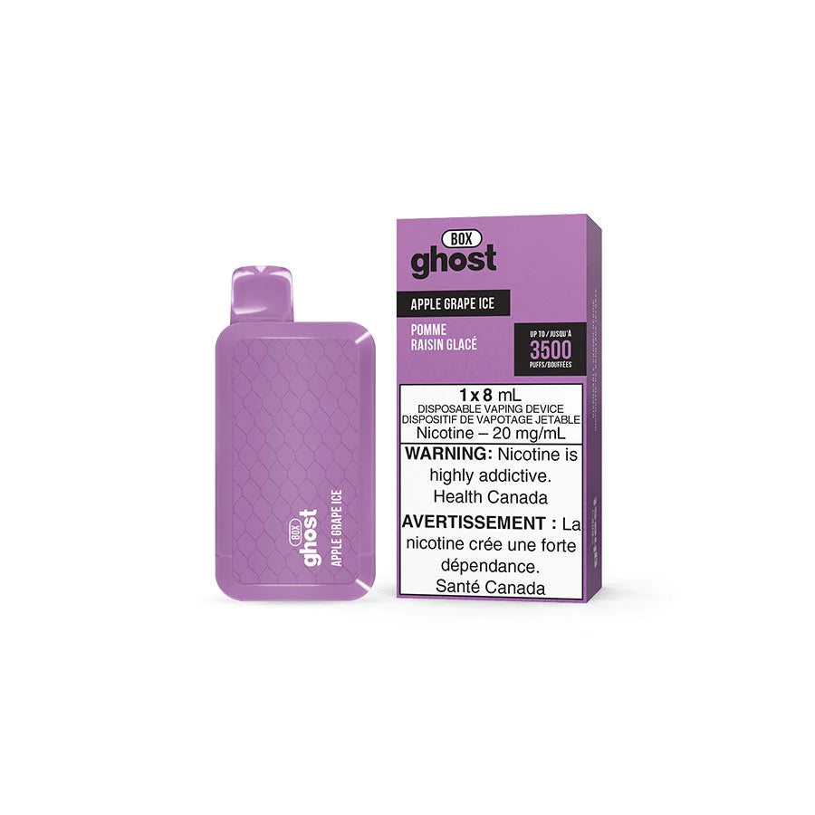 GHOST BOX DISPOSABLE - APPLE GRAPE ICE | Buy Online | Best Vaping Experience | Long-Lasting Flavor & Performance