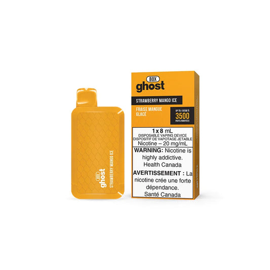 GHOST BOX DISPOSABLE - STRAWBERRY MANGO ICE | Buy Online | Best Vaping Experience | Long-Lasting Flavor & Performance