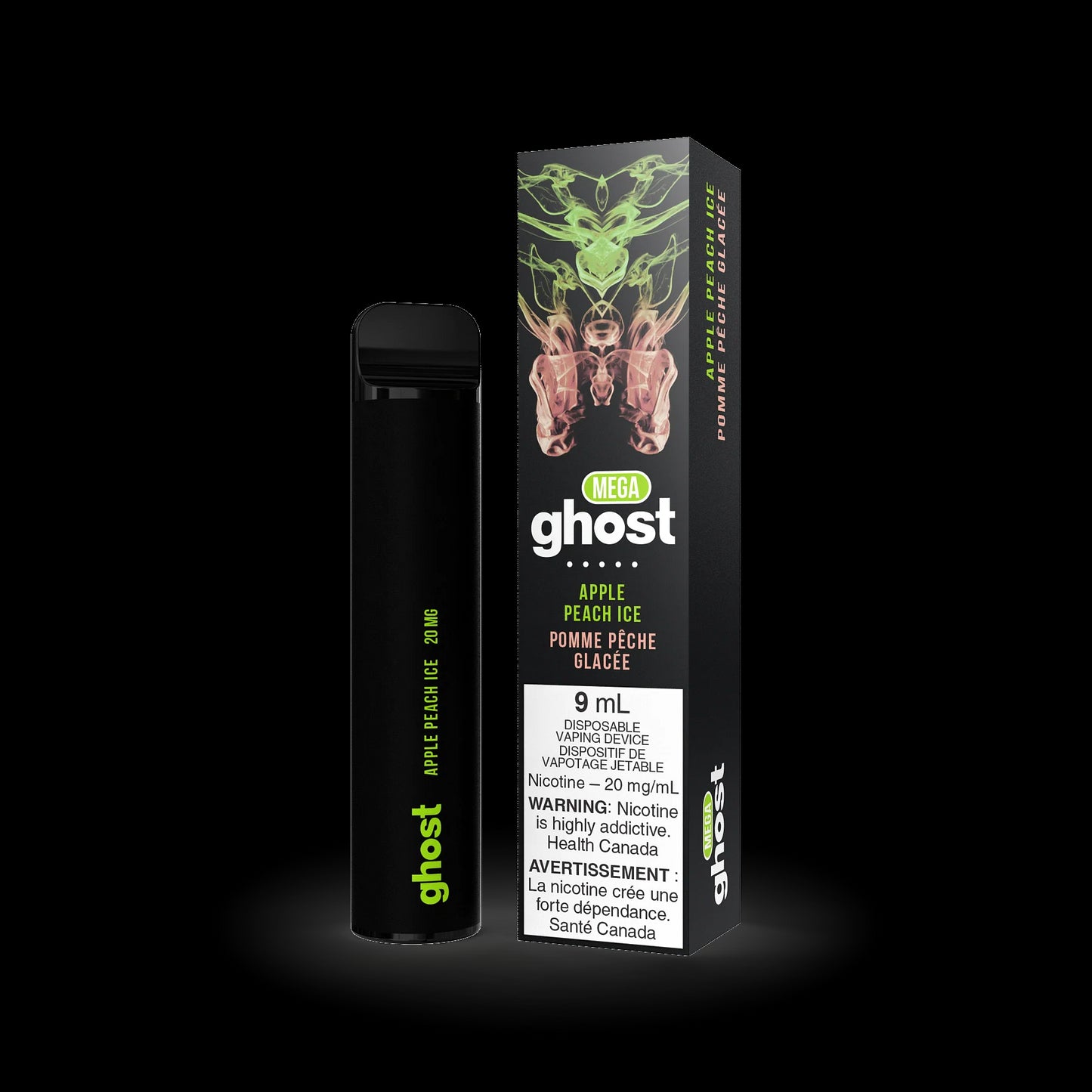 GHOST MEGA DISPOSABLE - APPLE PEACH ICE | Buy Online | Best Vaping Experience | Long-Lasting Flavor & Performance