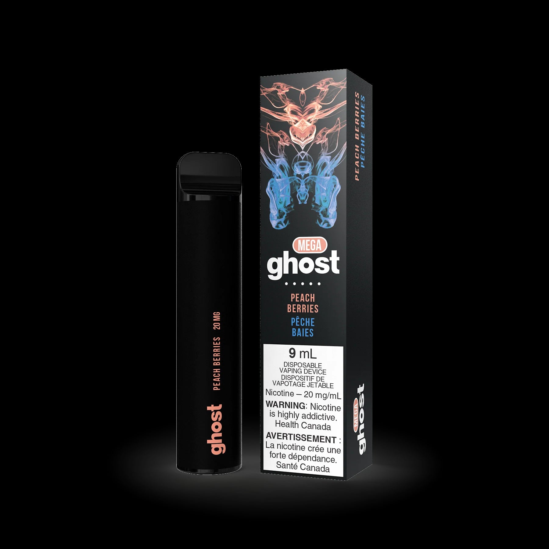 GHOST MEGA DISPOSABLE - PEACH BERRIES | Buy Online | Best Vaping Experience | Long-Lasting Flavor & Performance
