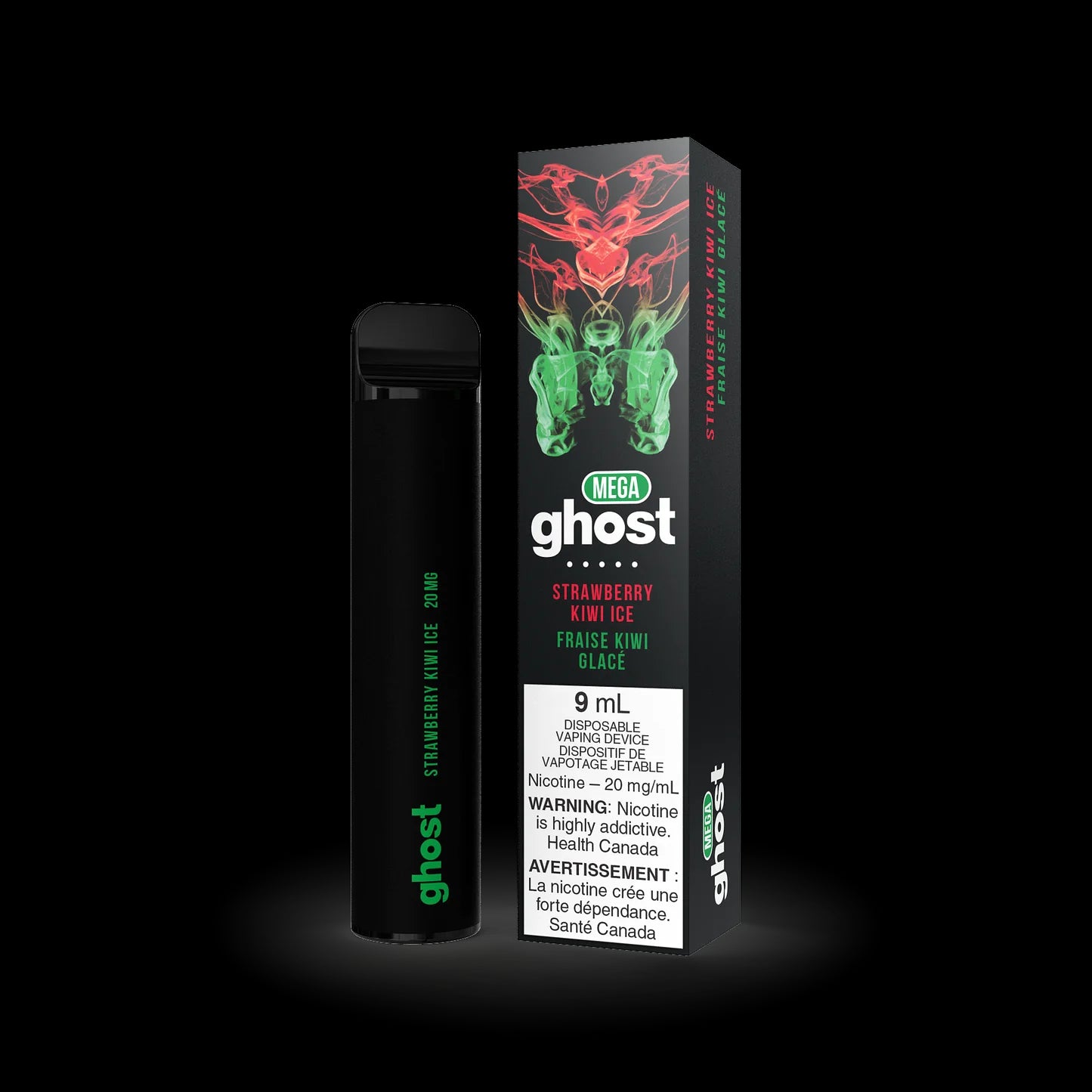 GHOST MEGA DISPOSABLE - STRAWBERRY KIWI ICE | Buy Online | Best Vaping Experience | Long-Lasting Flavor & Performance