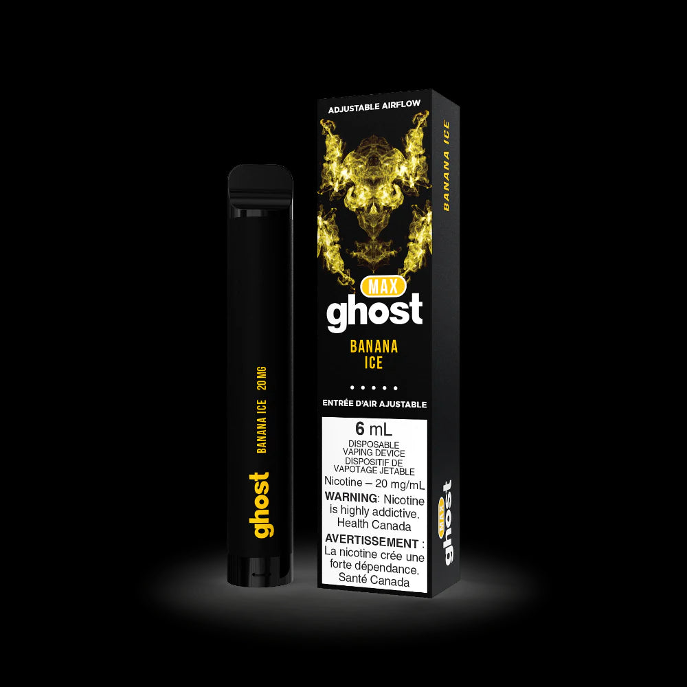 GHOST MAX DISPOSABLE - BANANA ICE | Buy Online | Best Vaping Experience | Long-Lasting Flavor & Performance
