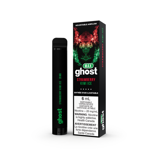 GHOST MAX DISPOSABLE - STRAWBERRY KIWI ICE | Buy Online | Best Vaping Experience | Long-Lasting Flavor & Performance