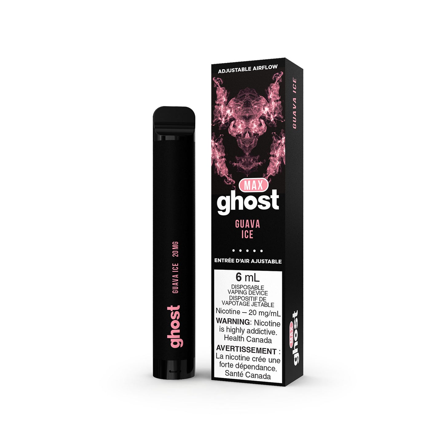 GHOST MAX DISPOSABLE - GUAVA ICE | Buy Online | Best Vaping Experience | Long-Lasting Flavor & Performance
