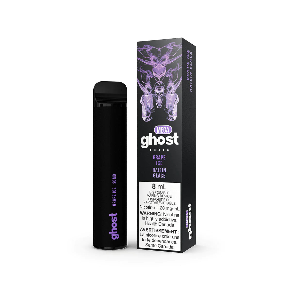 GHOST MEGA DISPOSABLE - GRAPE ICE | Buy Online | Best Vaping Experience | Long-Lasting Flavor & Performance