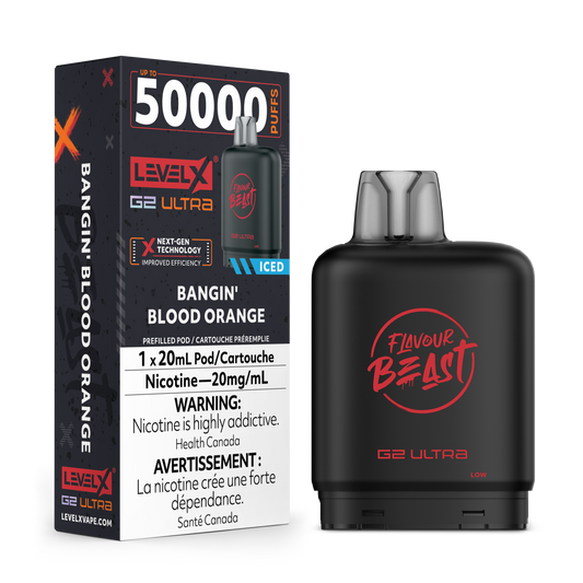 BANGIN' BLOOD ORANGE 20MG Level X Device by Flavour Beast