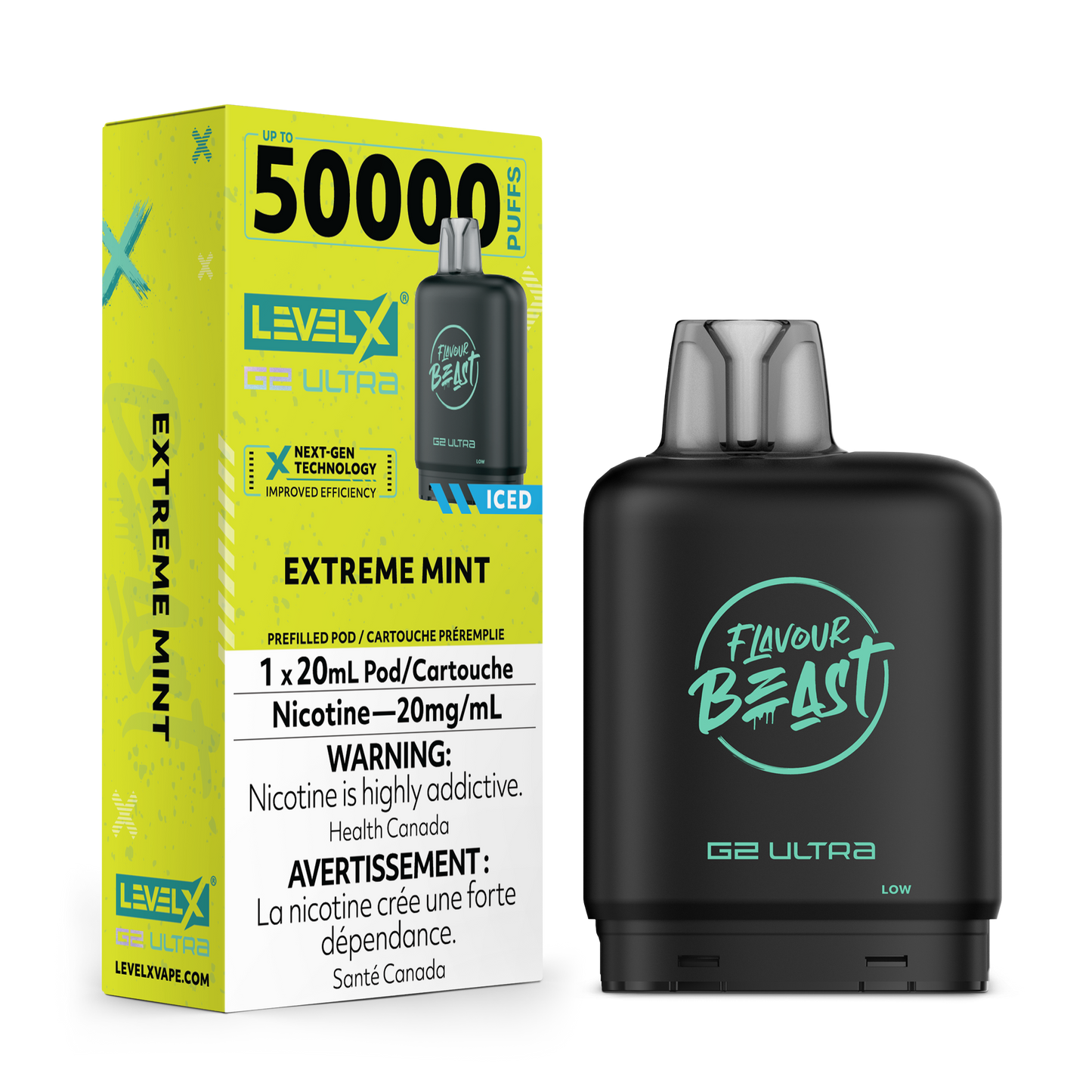 EXTREME MINT 20MG Level X Device by Flavour Beast