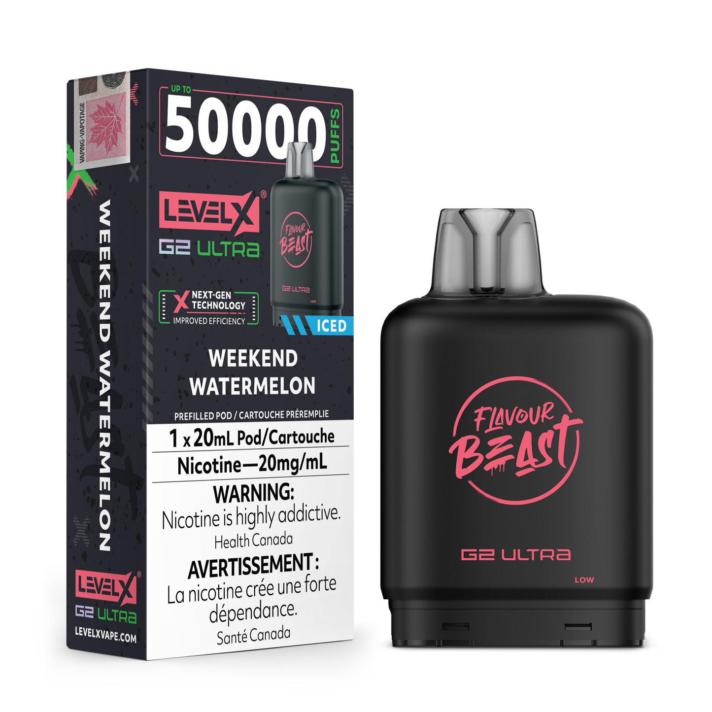 WEEKEND WATERMELON 20MG Level X Device by Flavour Beast
