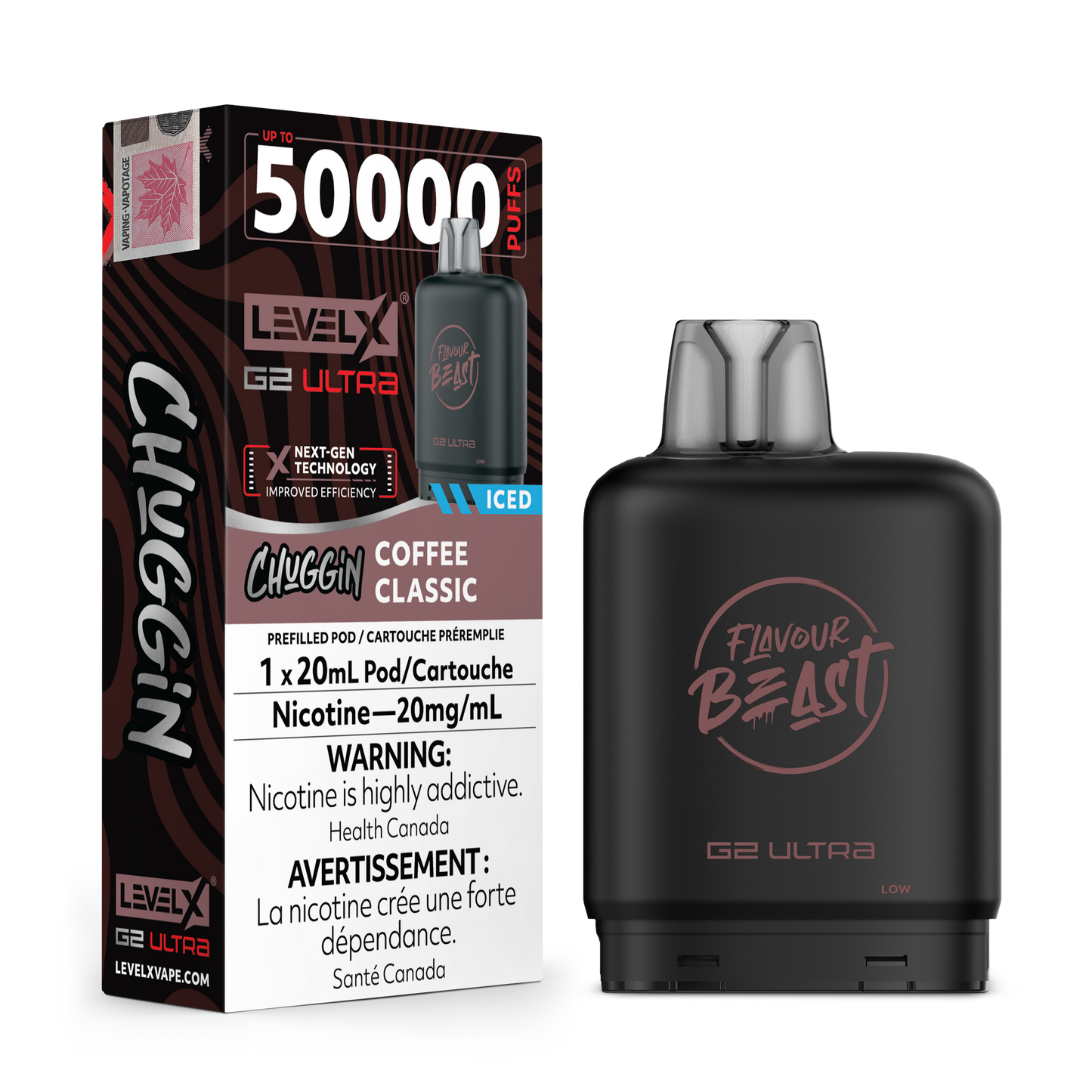 (CHUGGIN') COFFEE CLASSIC (ICED) 20MG Level X Device by Flavour Beast