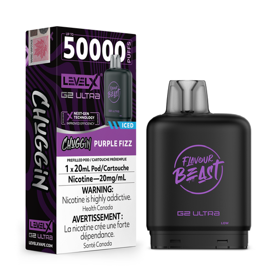 (CHUGGIN') PURPLE FIZZ (ICED) 20MG Level X Device by Flavour Beast