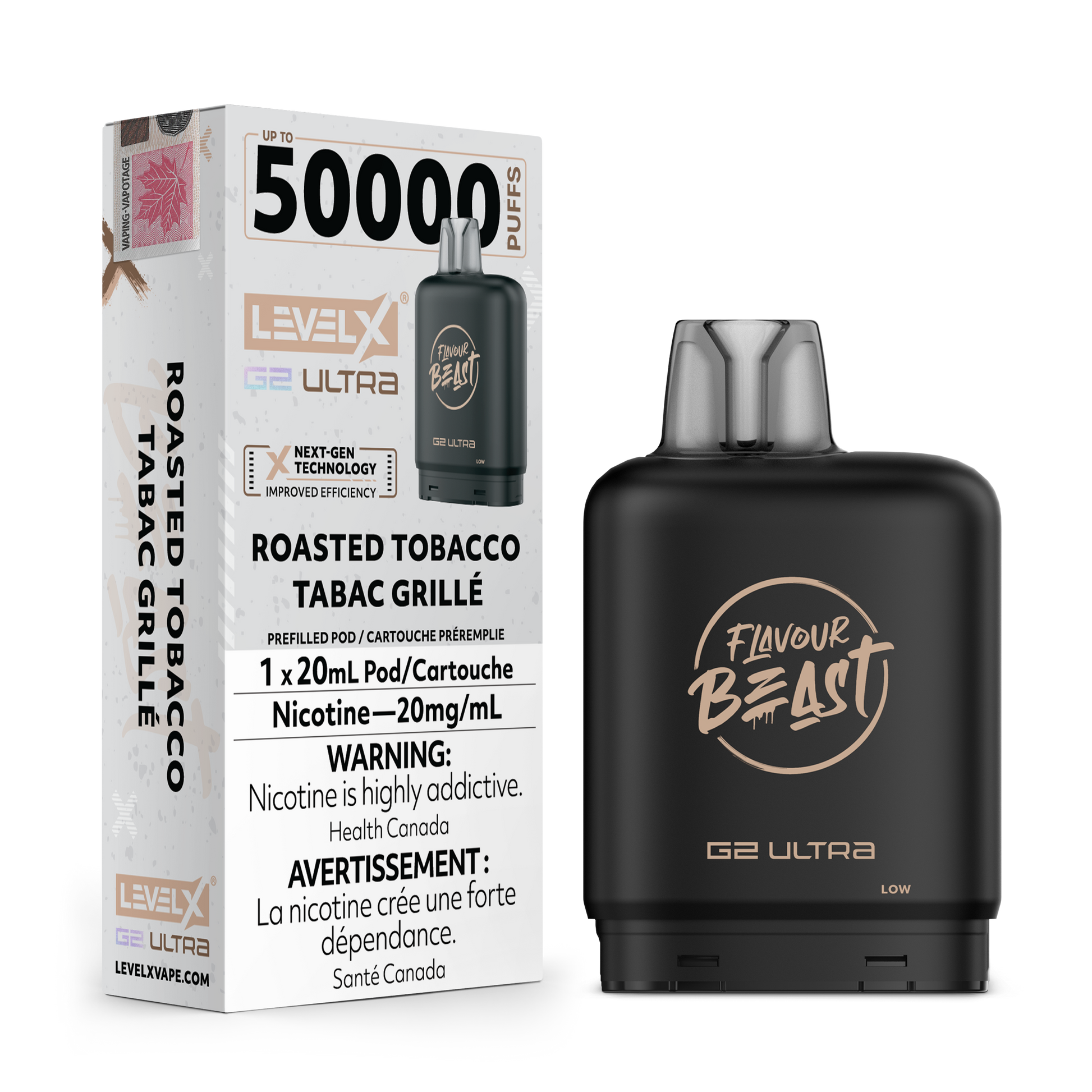 ROASTED TOBACCO 20MG Level X Device by Flavour Beast
