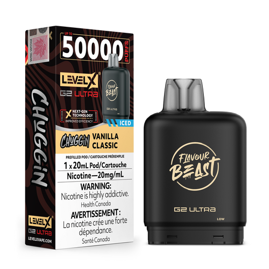 (CHUGGIN') VANILLA CLASSIC (ICED) 20MG Level X Device by Flavour Beast