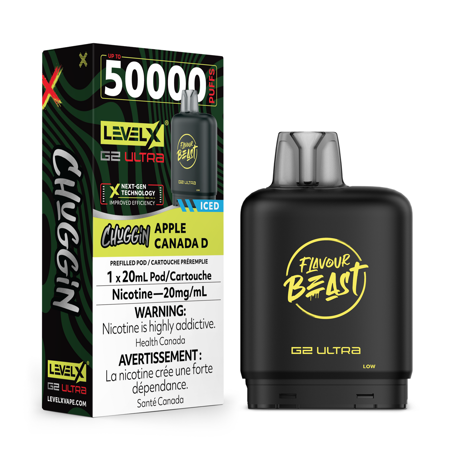 (CHUGGIN') APPLE CANADA D (ICED) 20MG Level X Device by Flavour Beast