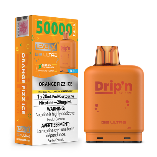 ORANGE FIZZ ICE 20MG Level X Device by Flavour Beast