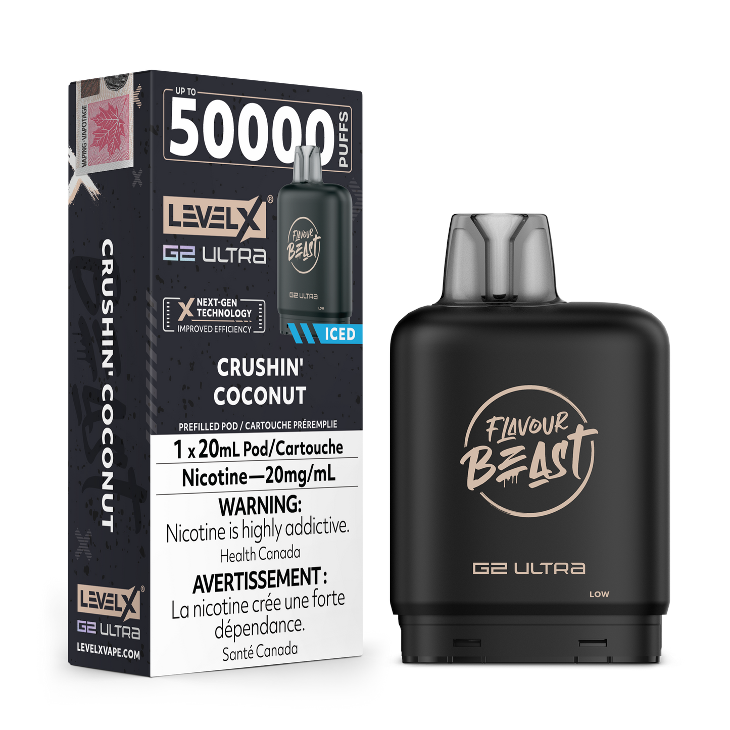 CRUSHIN' COCONUT 20MG Level X Device by Flavour Beast