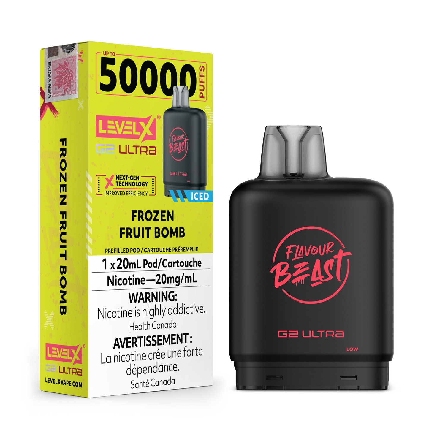 FROZEN FRUIT BOMB 20MG Level X Device by Flavour Beast