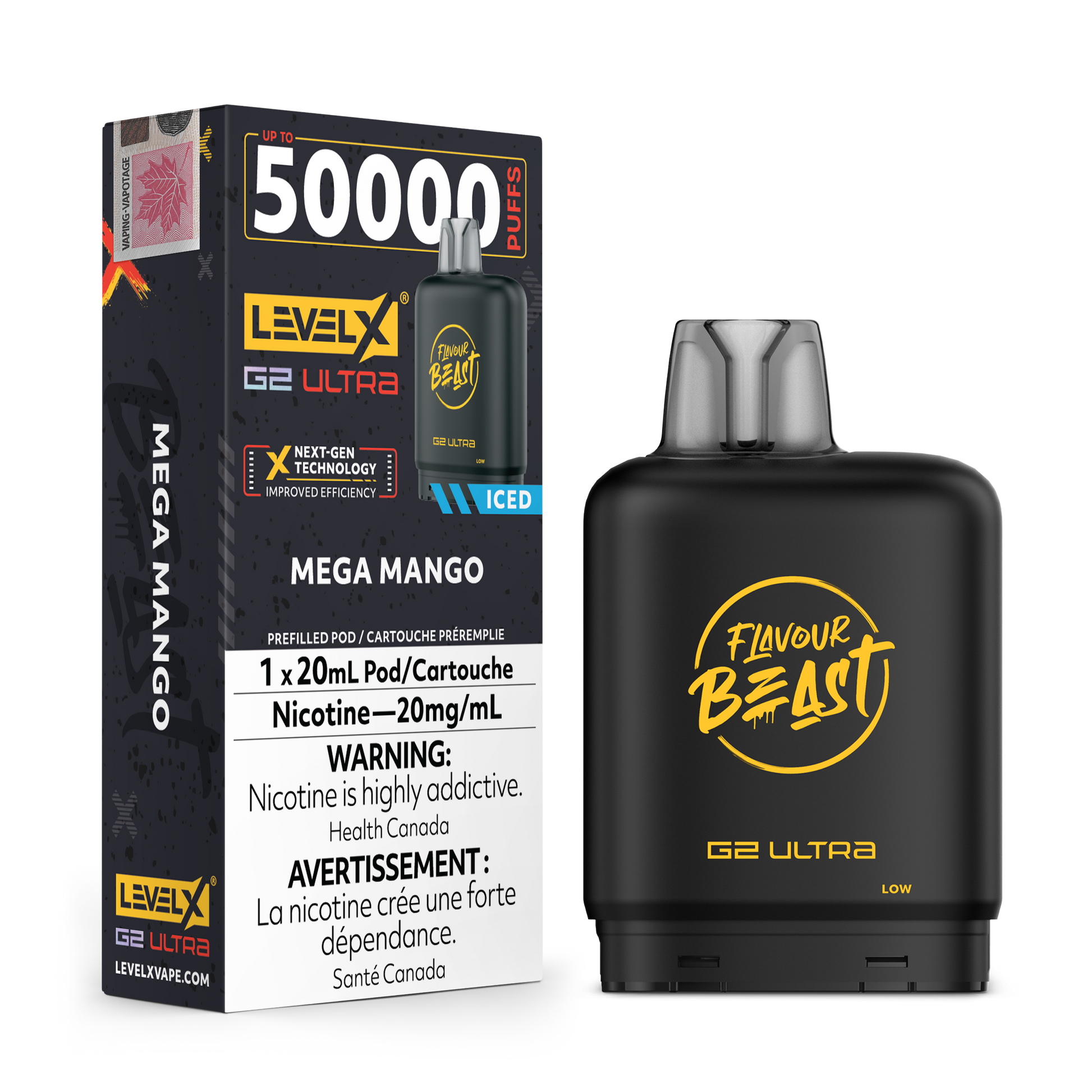 MEGA MANGO 20MG Level X Device by Flavour Beast