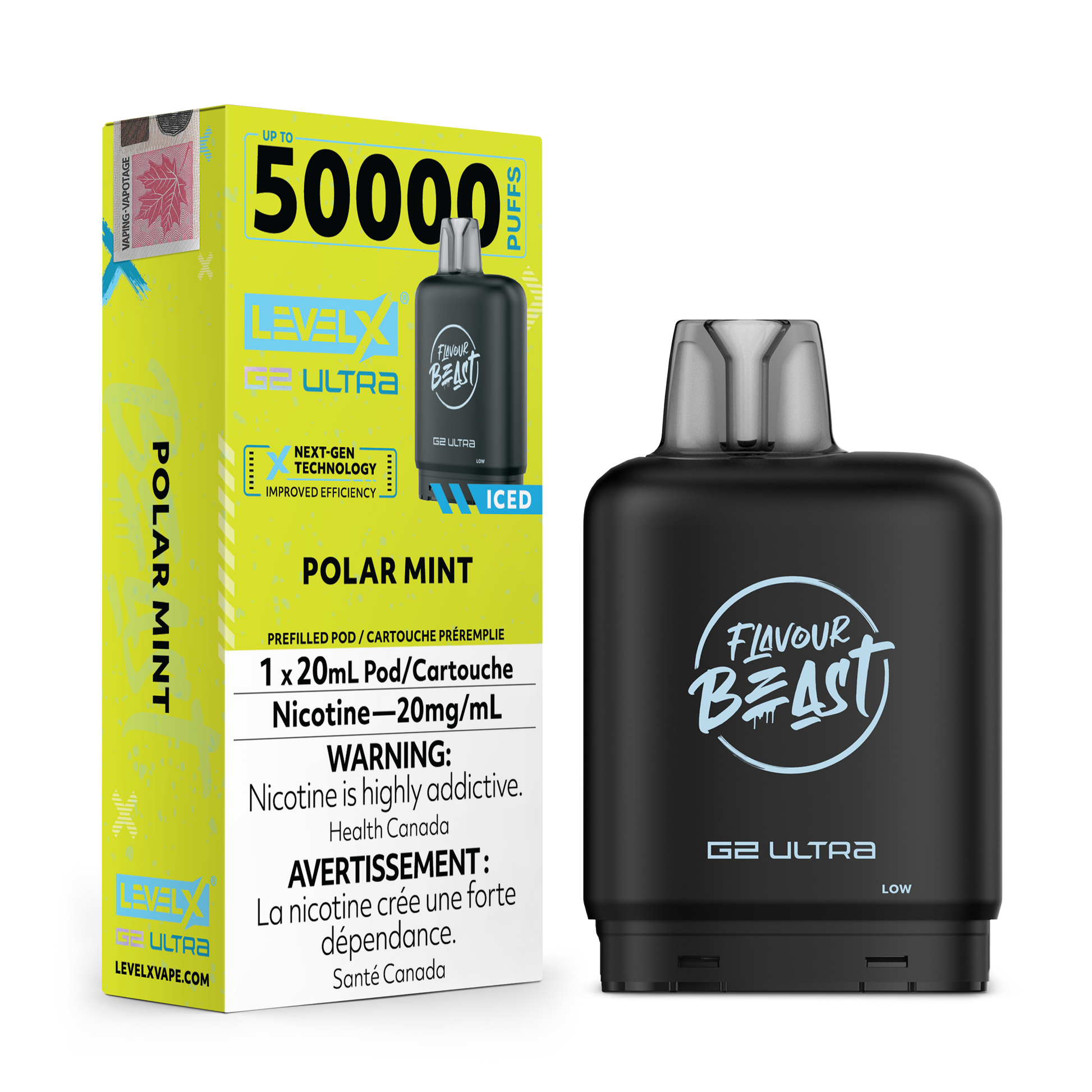 POLAR MINT 20MG Level X Device by Flavour Beast