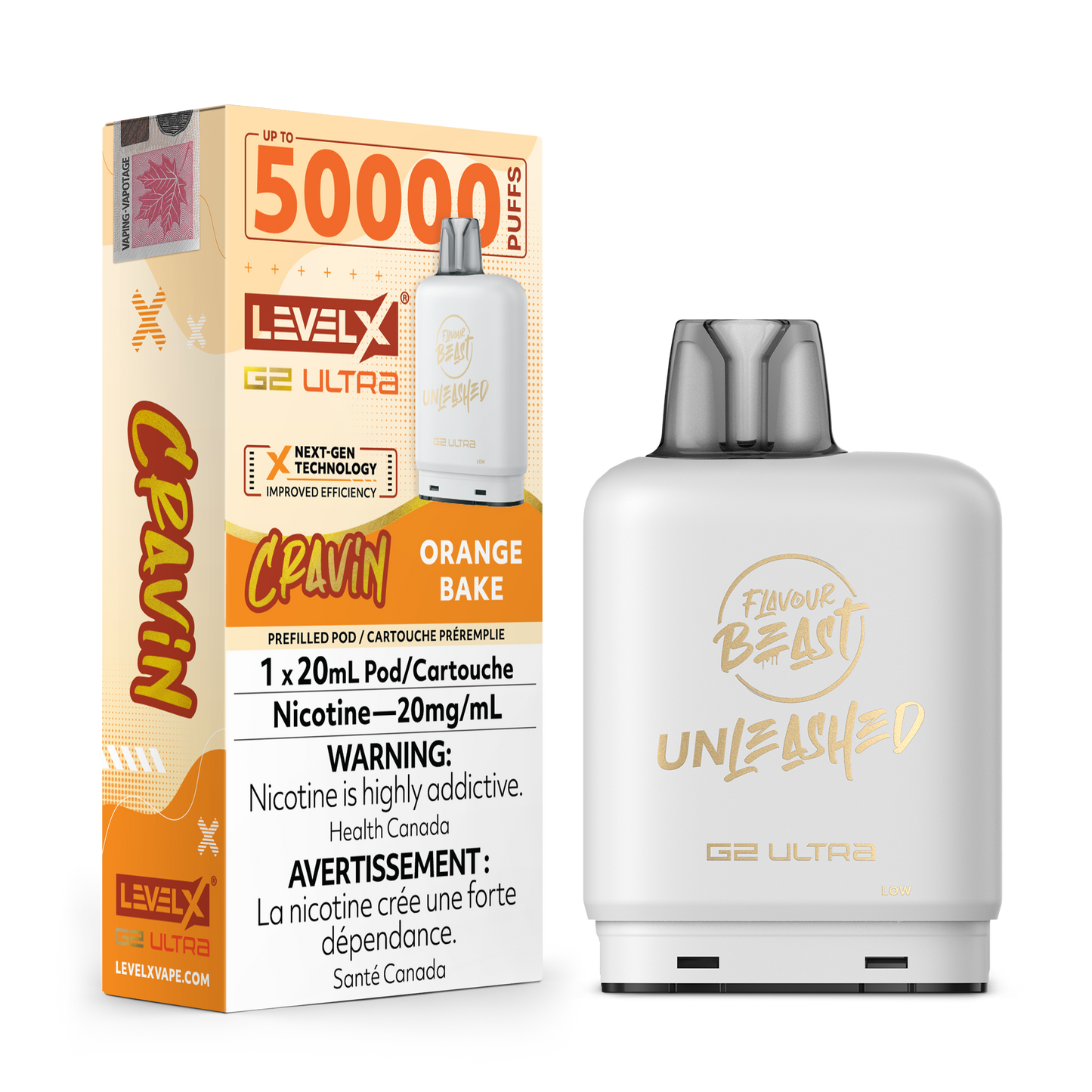 CRAVIN' ORANGE BAKE 20MG Level X Device by Flavour Beast