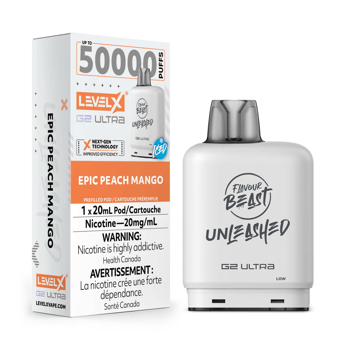 EPIC PEACH MANGO 20MG Level X Device by Flavour Beast