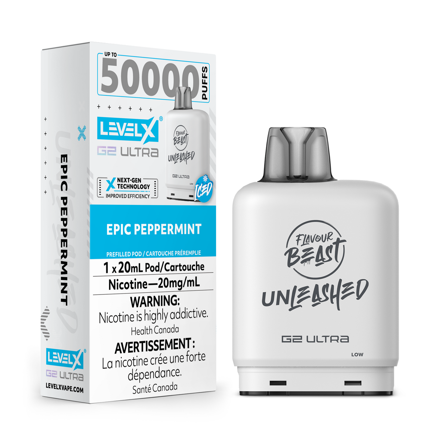 EPIC PEPPERMINT 20MG Level X Device by Flavour Beast