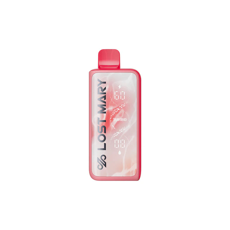 Lost Mary vape device with digital display on a white background