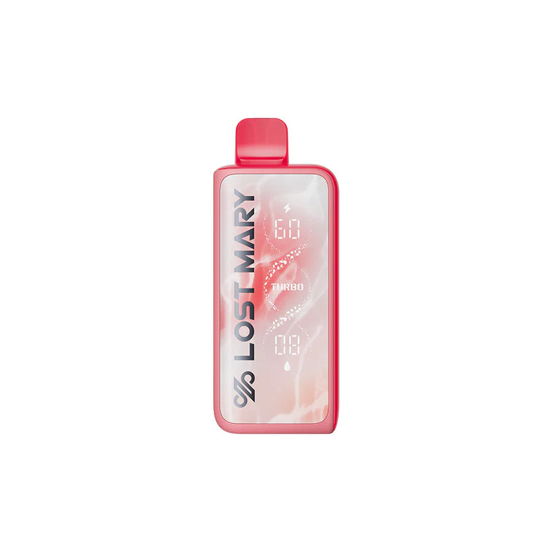 Lost Mary vape device with digital display on a white background