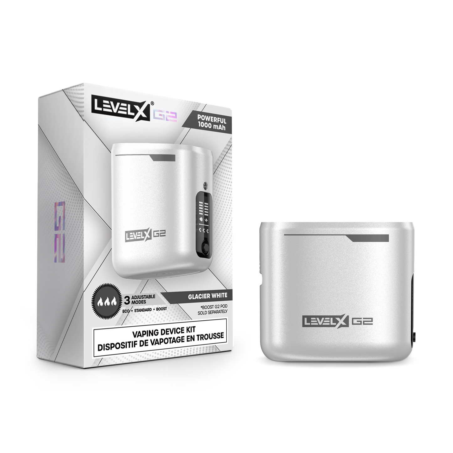 GLACIER WHITE Level X Device by Flavour Beast