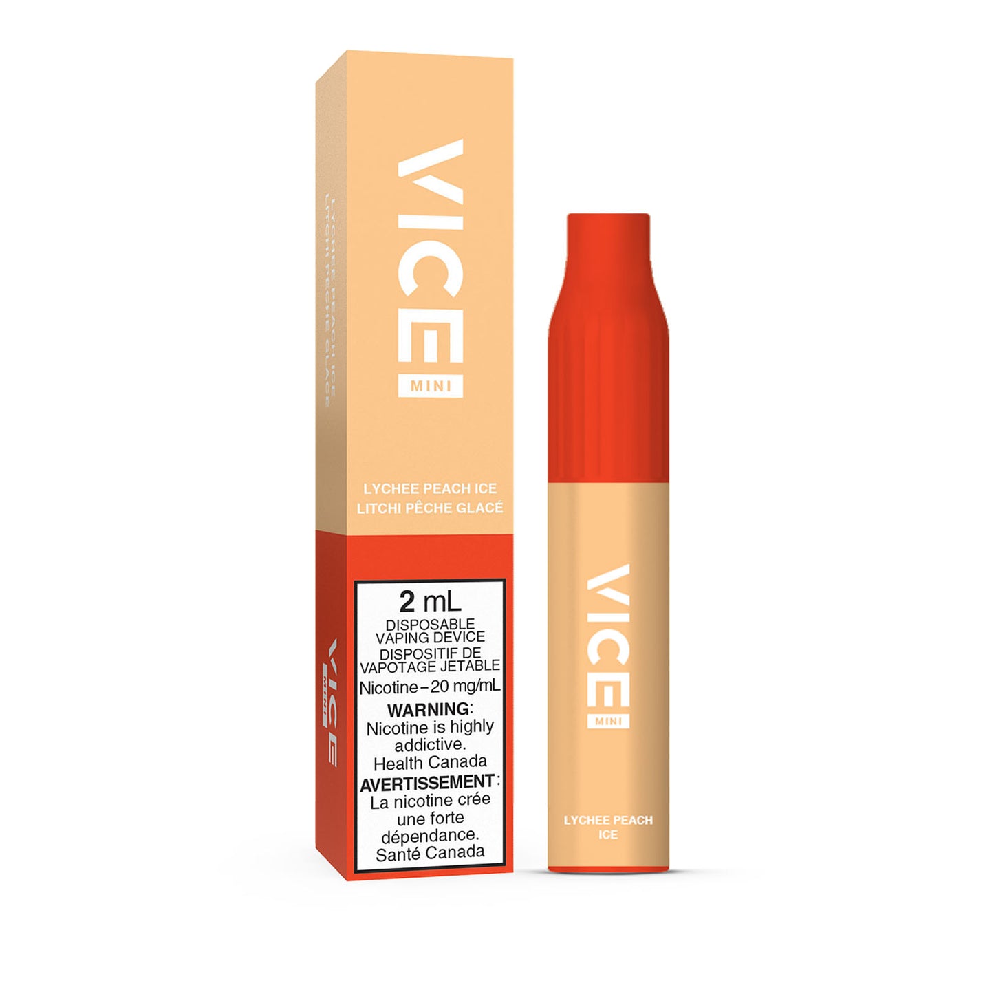 VICE MINI DISPOSABLE - LYCHEE PEACH ICE | Buy Online | Best Vaping Experience | Long-Lasting Flavor & Performance