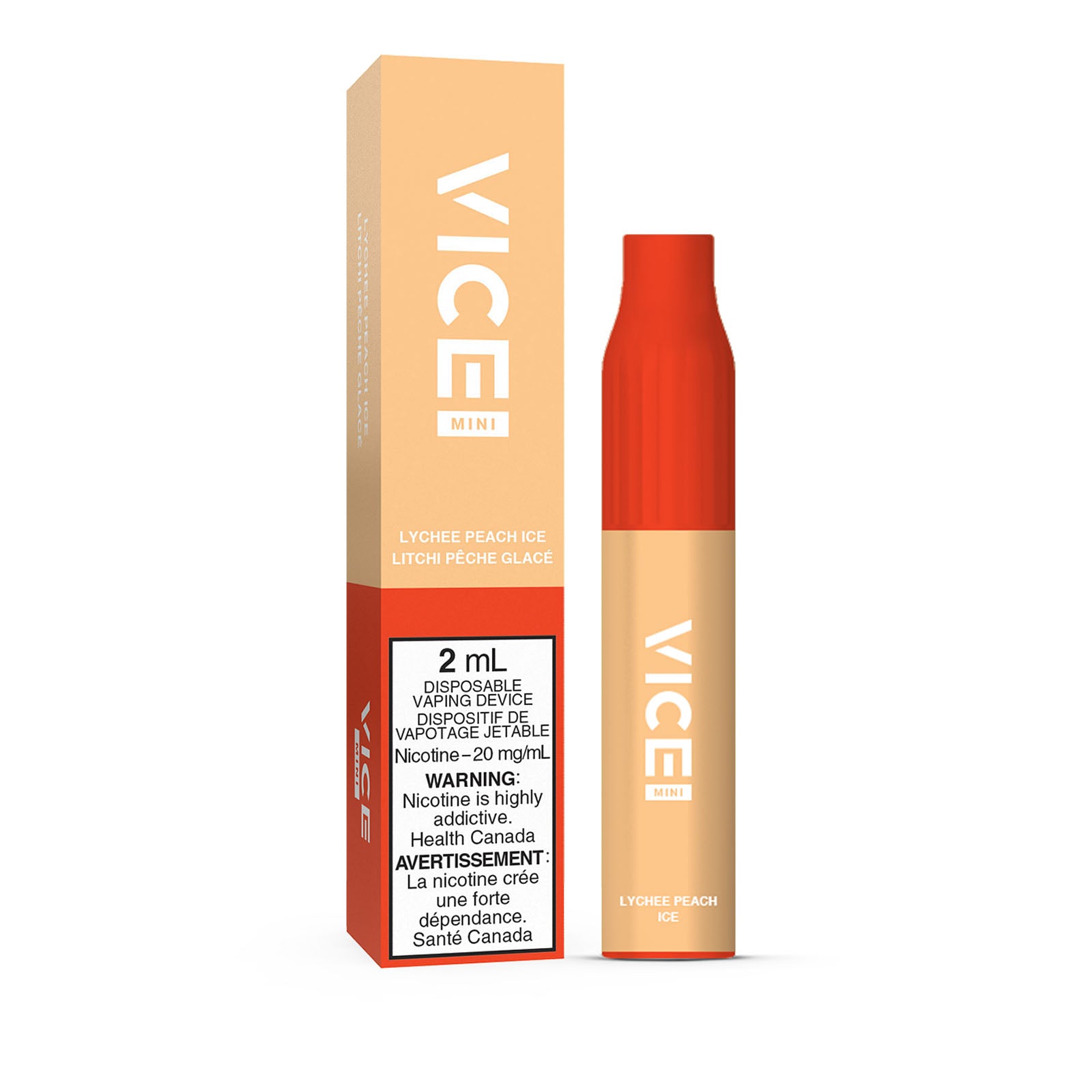 VICE MINI DISPOSABLE - LYCHEE PEACH ICE | Buy Online | Best Vaping Experience | Long-Lasting Flavor & Performance
