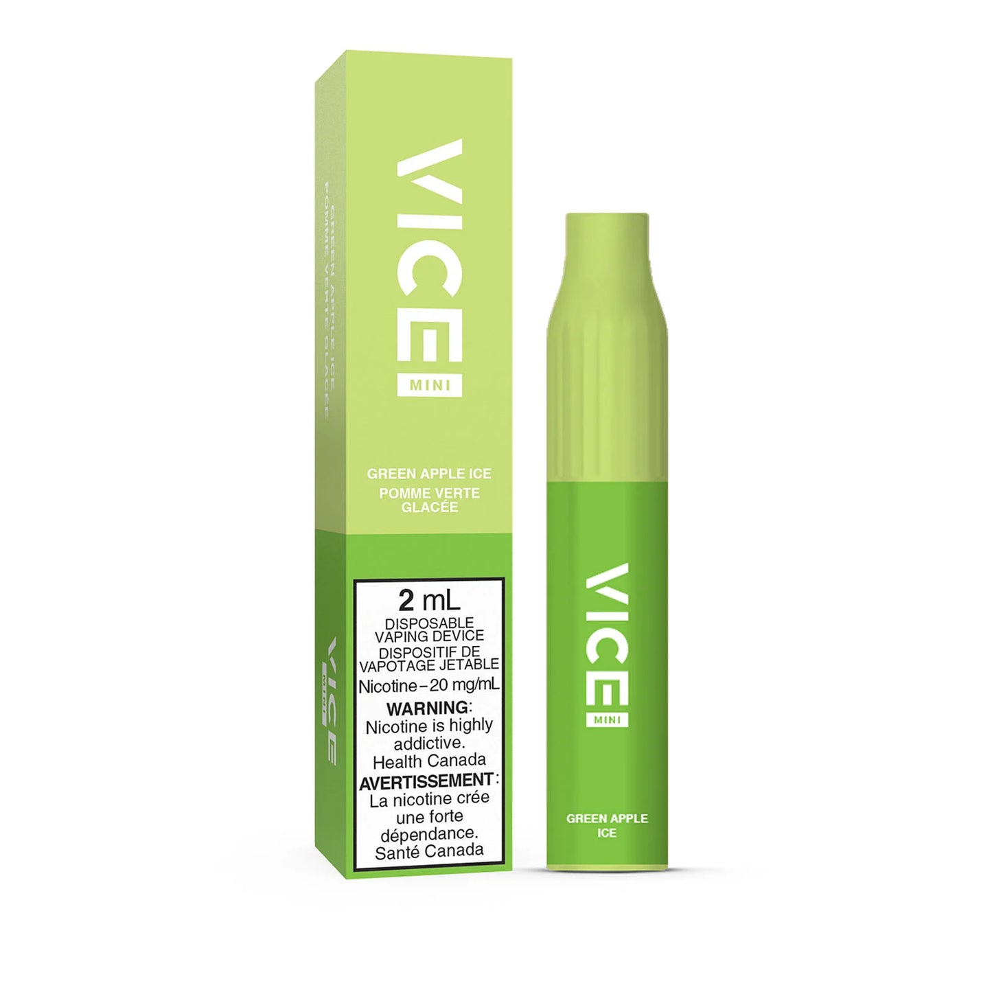 VICE MINI DISPOSABLE - GREEN APPLE ICE | Buy Online | Best Vaping Experience | Long-Lasting Flavor & Performance