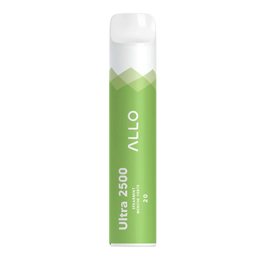 ALLO ULTRA 2500 DISPOSABLE - SPEARMINT | Buy Online | Best Vaping Experience | Long-Lasting Flavor & Performance