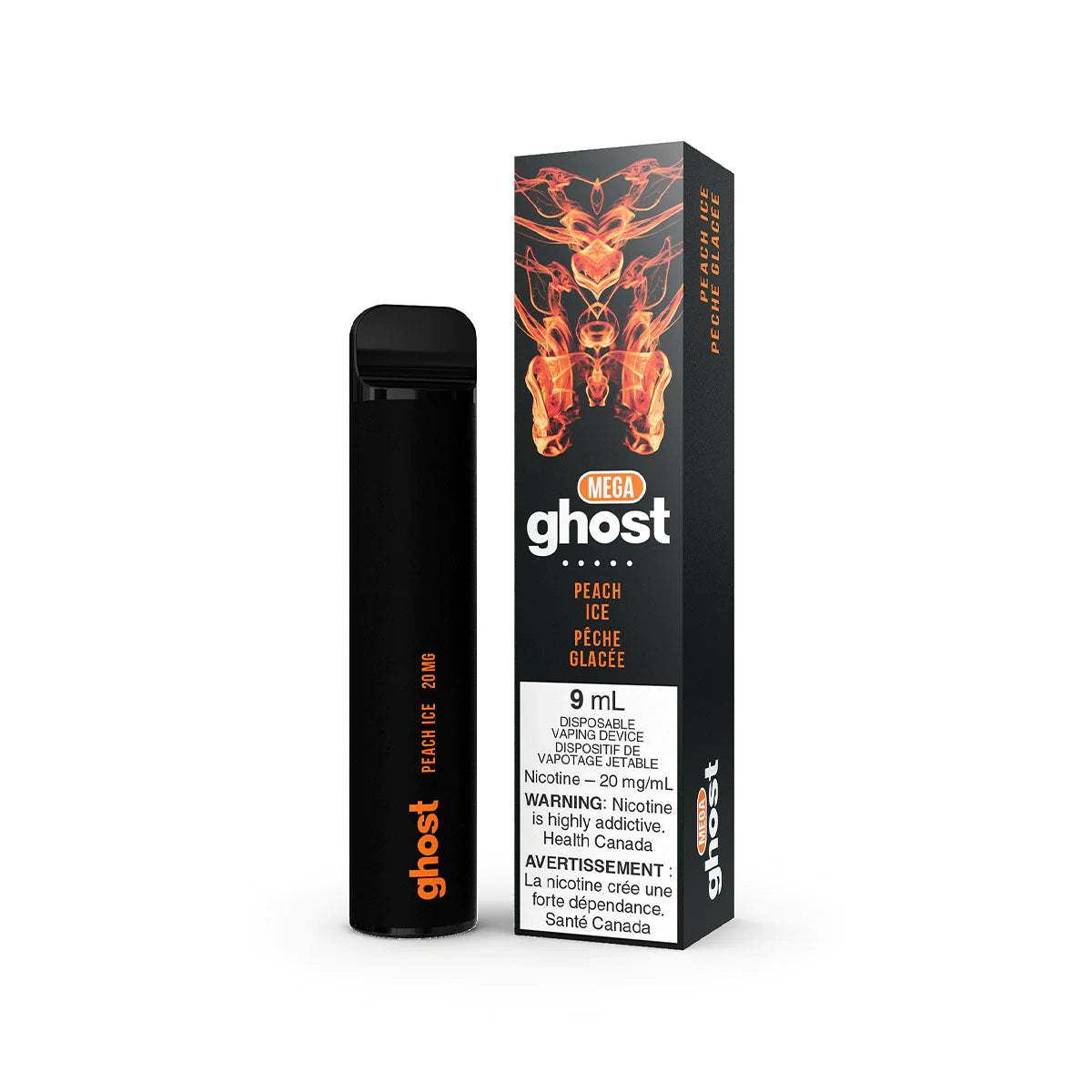 GHOST MEGA DISPOSABLE - PEACH ICE | Buy Online | Best Vaping Experience | Long-Lasting Flavor & Performance