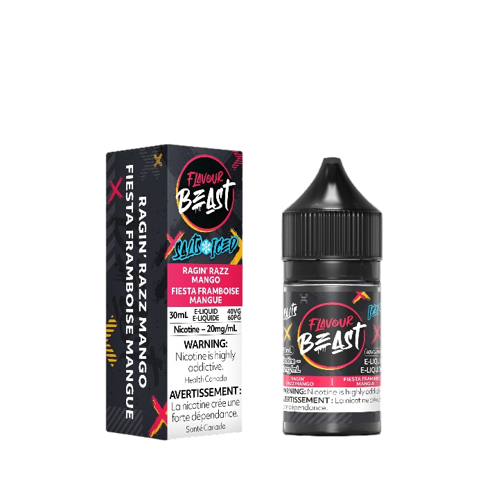 FLAVOUR BEAST RAGIN' RAZZ MANGO SALTS E-LIQUID | Buy Online | Best Vaping Experience | Long-Lasting Flavor & Performance