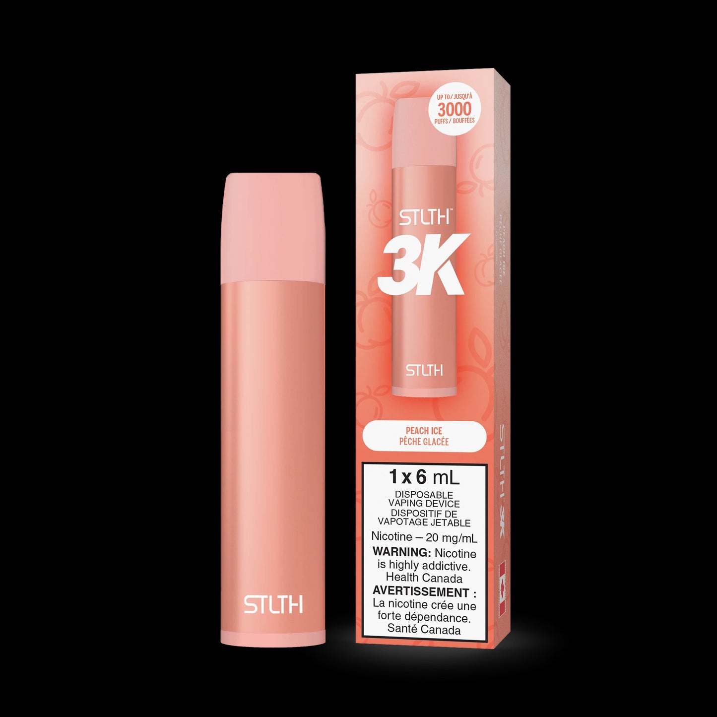 STLTH 3K DISPOSABLE- PEACH ICE | Buy Online | Best Vaping Experience | Long-Lasting Flavor & Performance