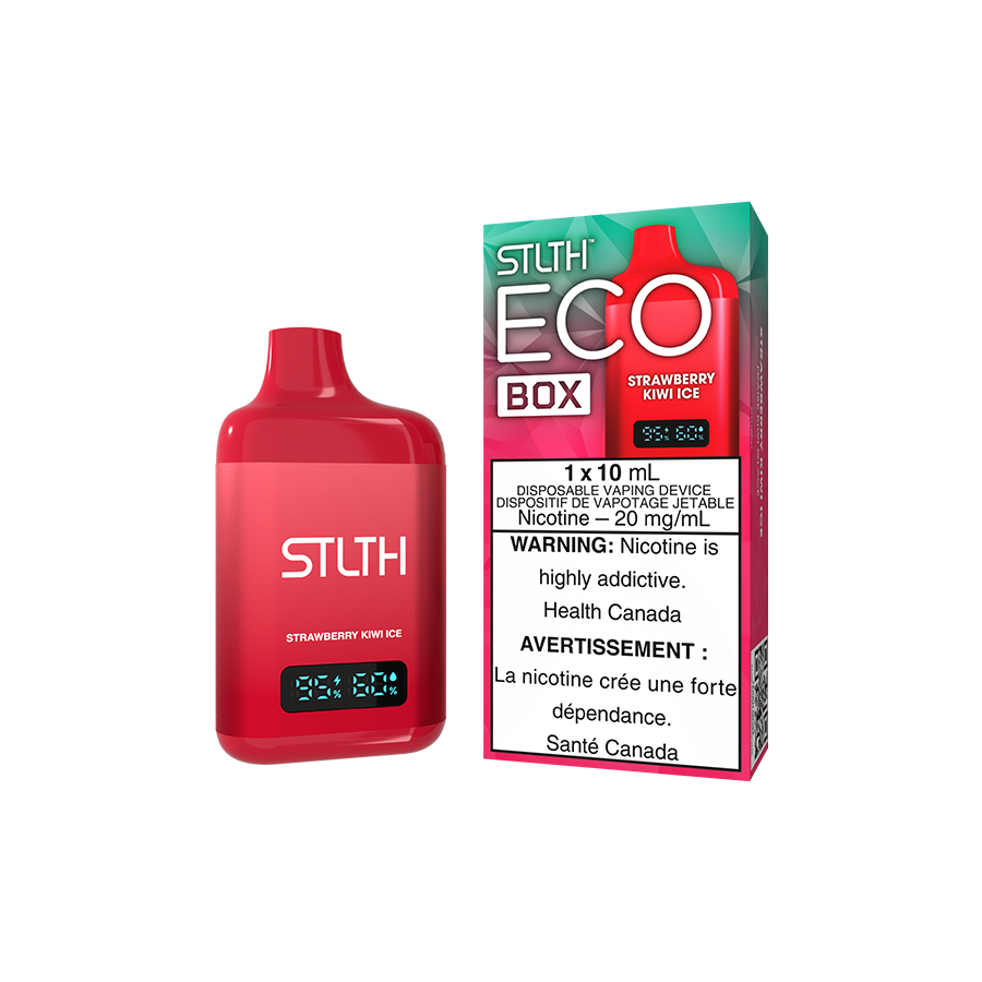 Strawberry
Kiwi
Ice STLTH ECO Disposable Vape by STLTH ECO BOX