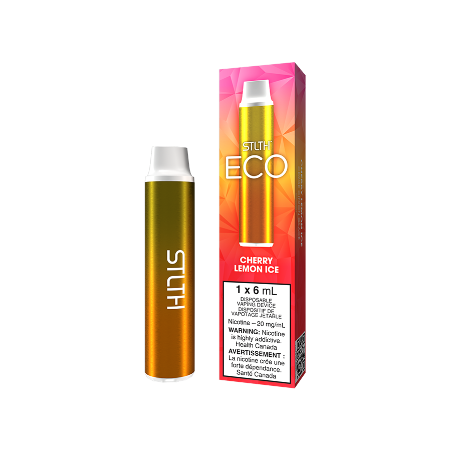 STLTH Eco Disposable Vape Cherry Lemon ice available at New City Vapes in Toronto and Quebec