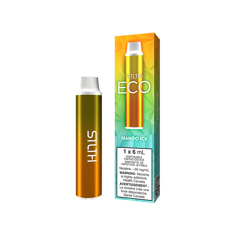 STLTH Eco Disposable Vape Mango Ice available at New City Vapes in Toronto and Quebec