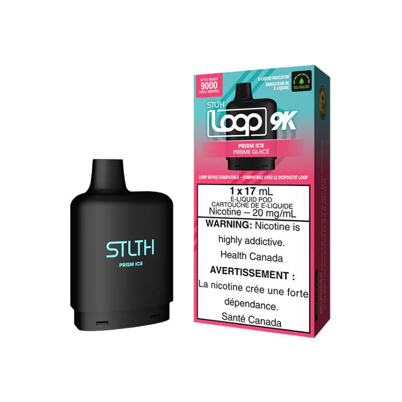 STLTH LOOP 9K PODS - PRISM ICE, 17ML | Buy Online | Best Vaping Experience | Long-Lasting Flavor & Performance